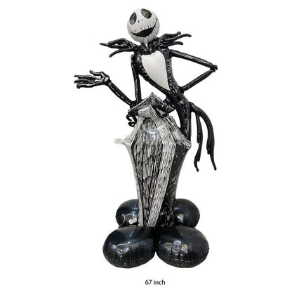 Halloween Aluminum Foil Balloons – Large Standing & Seated Bat, Pumpkin, Ghost & Monster Inflatable Balloons for Halloween Party Decorations