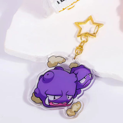 Pokémon Acrylic Keychain – Gengar, Ditto, Mewtwo, Jigglypuff & Character Bag Charm Pendant Collectible Gift