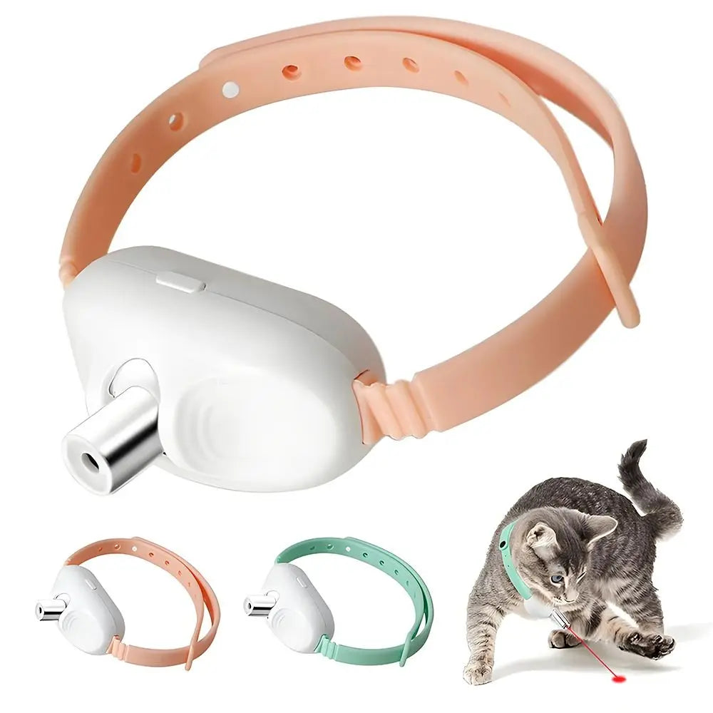 Automatic Cat Laser Toy Collar – Intelligent LED Light Necklace for Cats, Electric Pet Accessory with LED Light for Cat Supplies & Accessories