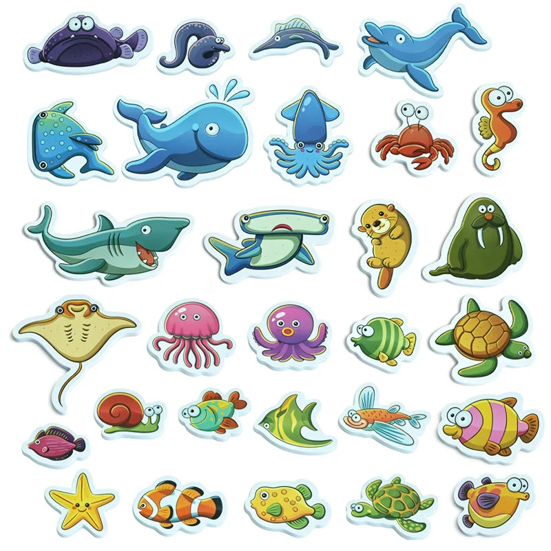 Baby Bath Toys Floating Boat & Car EVA Foam Puzzle Water Toys for Toddlers & Kids