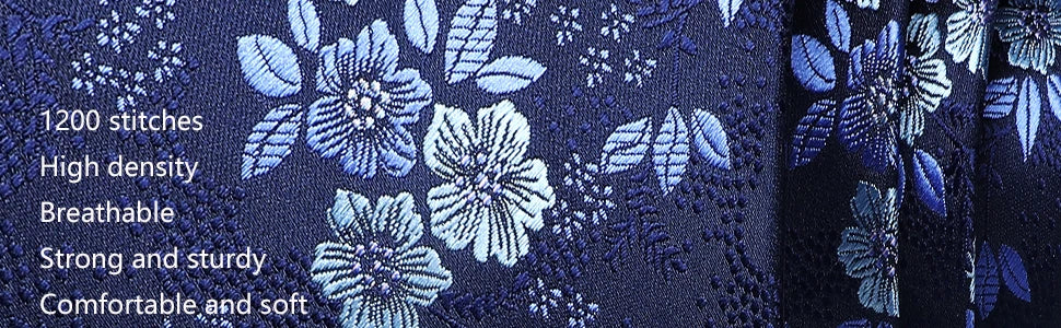 Corbata de seda 100% con diseño floral de Paisley para hombre con pañuelo de bolsillo, pasador de corbata y gemelos en caja de regalo