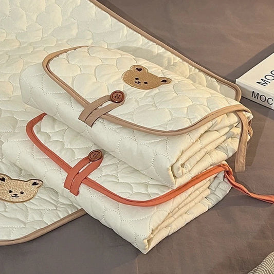 Cambiador Plegable Impermeable para Bebés – Colchoneta Portátil de Viaje para Recién Nacidos con Diseño Transpirable y Antifugas