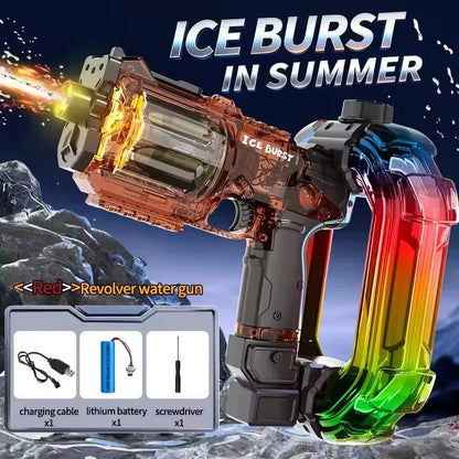 Electric Water Gun Blaster – Powerful Automatic Squirt Toy for Adults, Kids, Beach & Summer Outdoor Fun