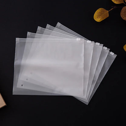 Matte Frosted Zipper Packaging Bags for Clothing, Shirts, Socks, Storage & Shipping – Reusable Plastic Pouches