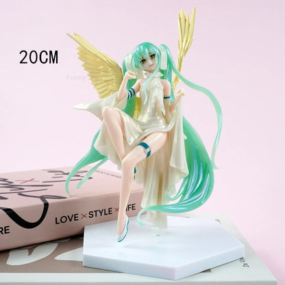 Hatsune Miku Anime Figure – Wedding Dress & Swimsuit Vocaloid PVC Action Figure Collectible Model Toy for Girls Gift