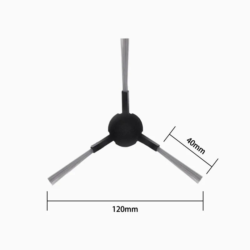 Replacement Parts Kit for Xiaomi Robot Vacuum X20 Pro / D102GL – Main Brush, Side Brushes, HEPA Filter, Mop Pads & Dust Bags