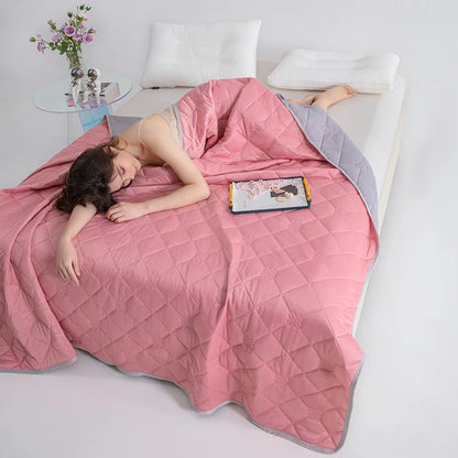 Manta Refrescante de Verano – Colcha Ligera y Transpirable para Cama con Comodidad de Aire Acondicionado