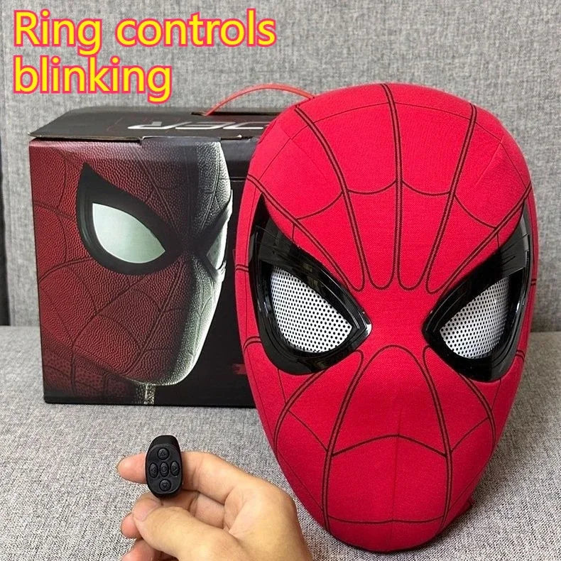 Electric Spider-Man LED Headband – Remote-Control Glowing Mask with USB Rechargeable Lighting, Fun Cosplay & Party Gift