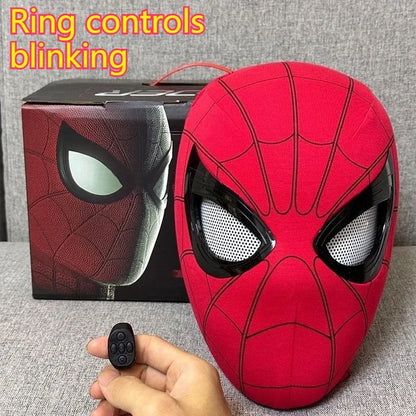 Electric Spider-Man LED Headband – Remote-Control Glowing Mask with USB Rechargeable Lighting, Fun Cosplay & Party Gift