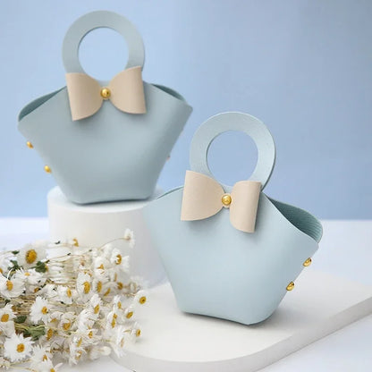 20PCS Bolsas de Regalo de Cuero con Cinta de Lazo – Mini Bolsos para Recuerdos de Bodas, Navidad, Dulces, Regalos y Empaque de Lujo para Fiestas