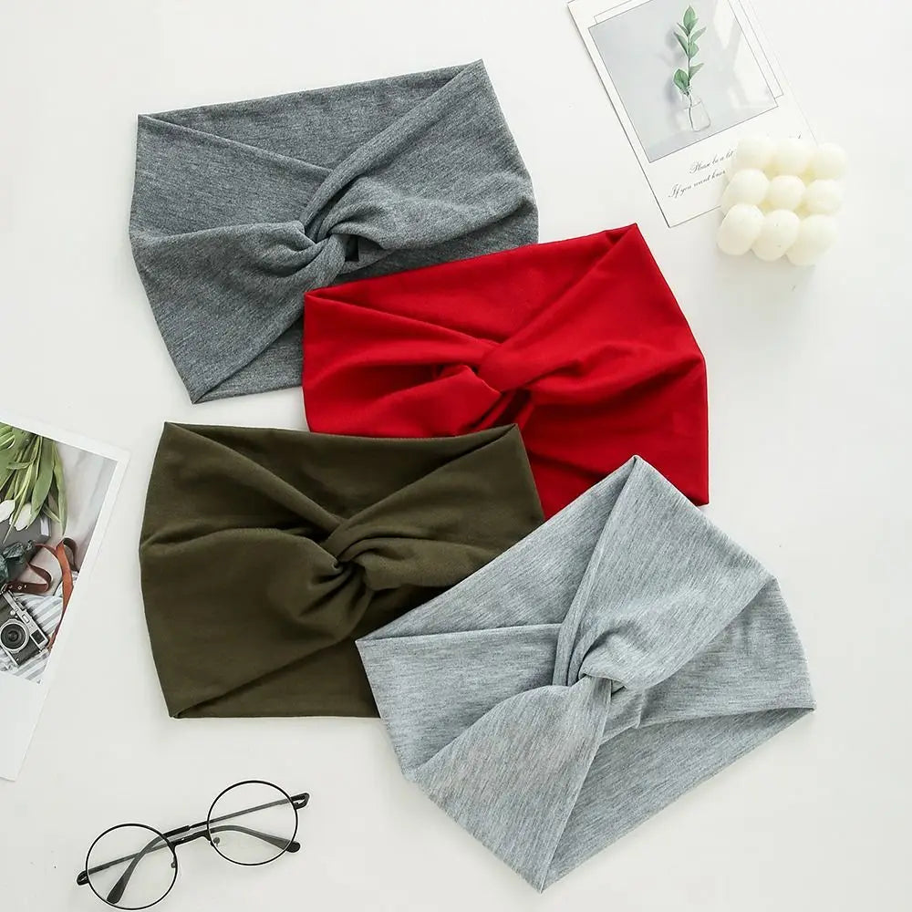 Extra Large Twisted Headband – Thick Wide Turban Hair Wrap for Women | Workout Yoga Fashion Hair Accessories