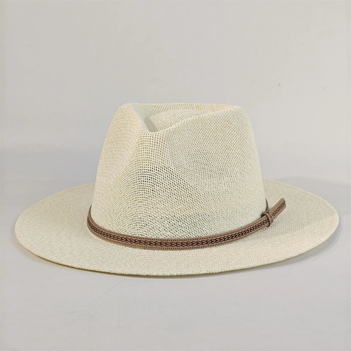 Unisex Panama Straw Hat – British Style Foldable Sun Hat for Men & Women, Beach Hat with Sun Protection for Summer