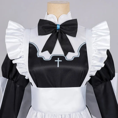Death Game Maid Cosplay Costume – Ghost Maid Aoi Outfit | Anime Lolita-Style Dress with Hat Set (Women)