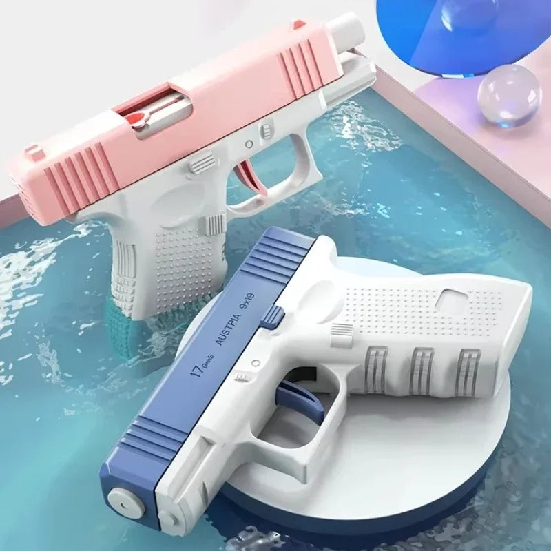 Pistola de agua eléctrica de alta presión – Pistola de agua Super Soaker recargable para juegos de verano al aire libre, piscinas infantiles y actividades acuáticas