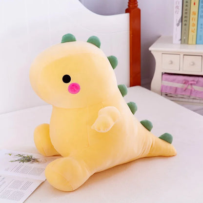 25–60CM Ultra Soft Dinosaur Plush Toy – Kawaii Dino Down Cotton Stuffed Animal Pillow, Cute Kids’ Gift, Party Prop & Room Decor