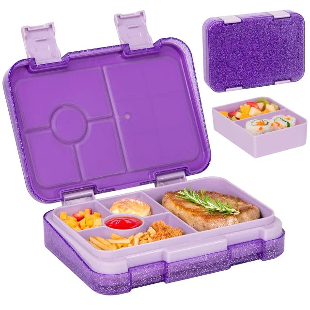 Fiambrera Bento para niños – Recipiente de comida portátil a prueba de fugas para la escuela, viajes y picnics, fiambrera para estudiantes apta para microondas para frutas, aperitivos y comidas