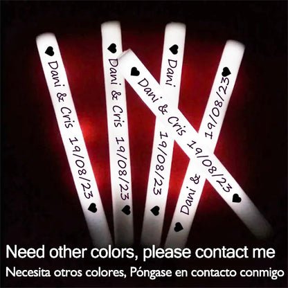 Lot de bâtons lumineux LED – 12/15/30/60 bâtons en mousse lumineux RVB colorés, tubes lumineux pour Noël, anniversaires, mariages, événements et fournitures de célébration nocturne