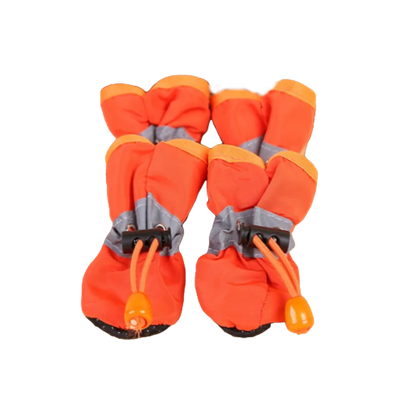 Bottes de pluie imperméables pour chien (lot de 4) – Chaussures antidérapantes pour petits chiens, chiots et chats