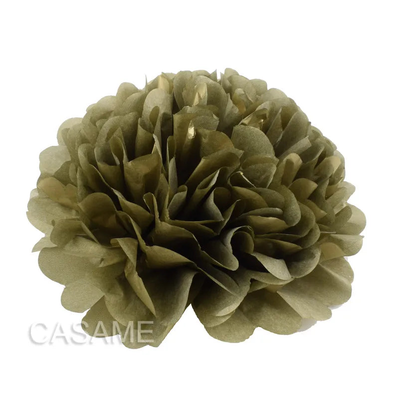 5PCS Tissue Paper Pom Poms – 4–12 Inch Paper Flower Balls for Weddings, Birthdays & Party Decorations