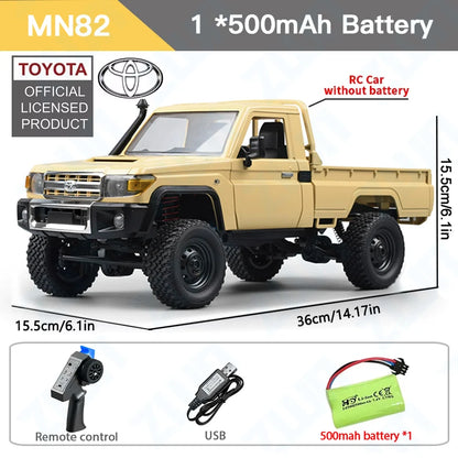 ZWN MN82 Camion Tout-Terrain RC 4x4 LC79 à l'Échelle 1:12 avec Lumières LED, Modèle de Simulation Complet pour Enfants et Adultes