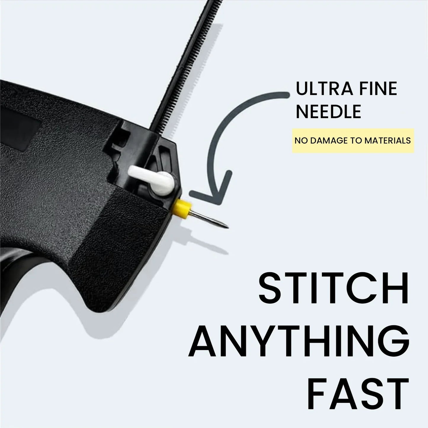 Mini Stitch Gun for Clothing Repair – Micro Stitch Tagging Gun, Quick Hemming Tool for Sewing, Quilting, Fabric Fixing & DIY Garment Alterations