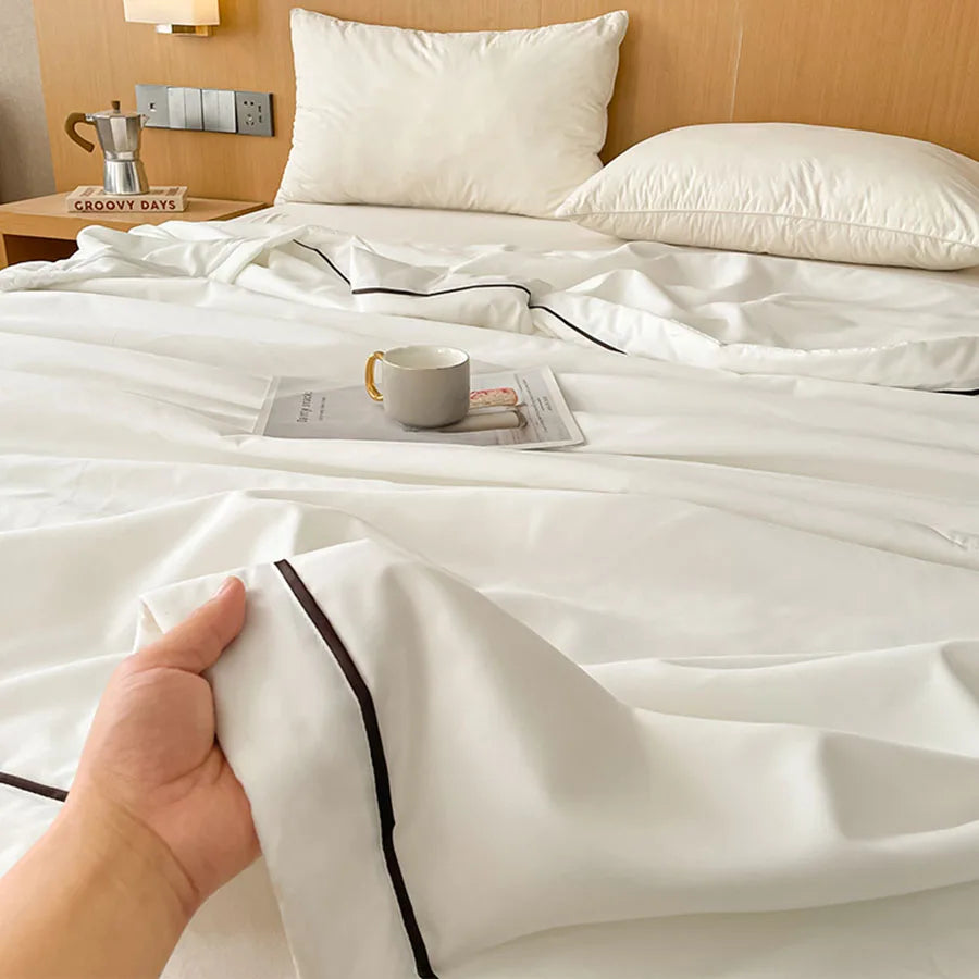 Couverture rafraîchissante de luxe d'été – Couverture climatisée en coton brut doux et fibre de soja pour adultes et enfants