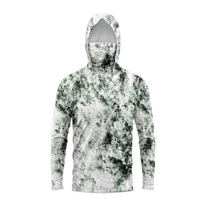 Men's Hooded Fishing Shirt – Long Sleeve UV Protection Performance Fishing Apparel for Outdoor & Angling