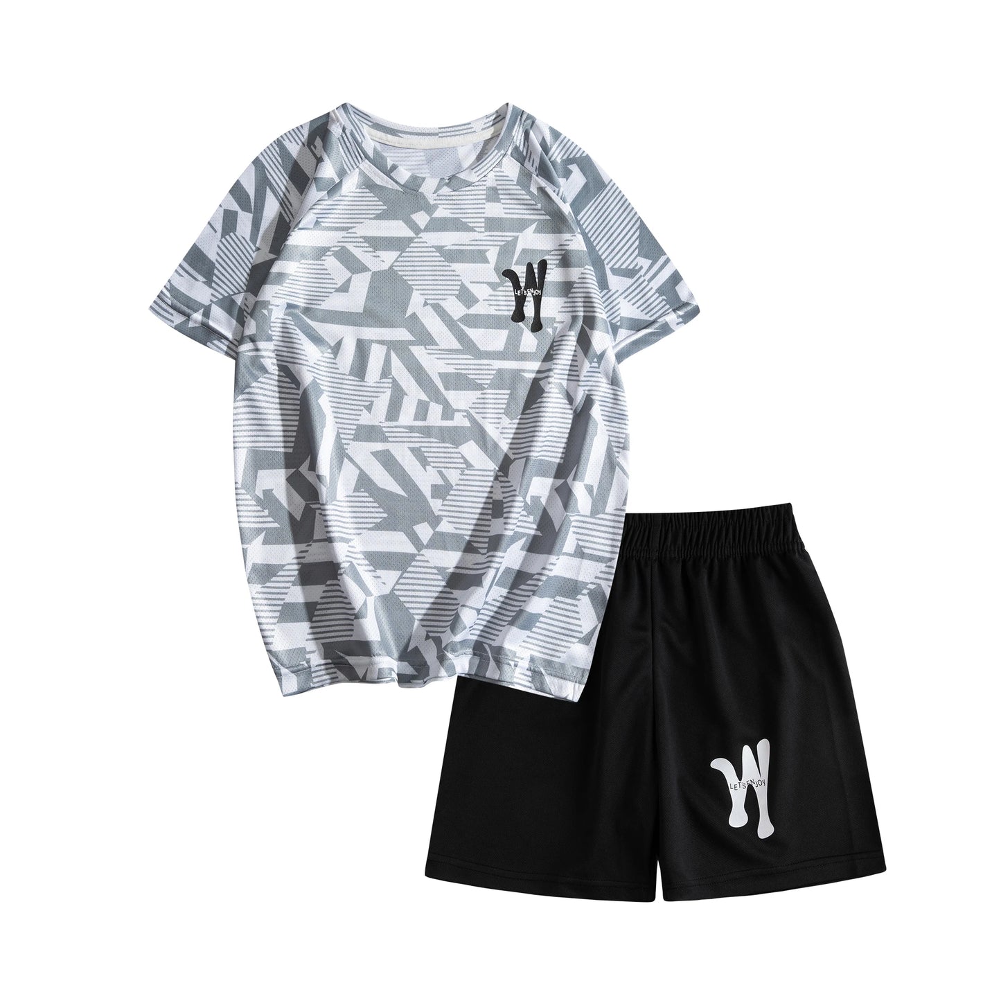 Maillot et short de football pour enfants Ensemble d'entraînement 2 pièces pour garçons