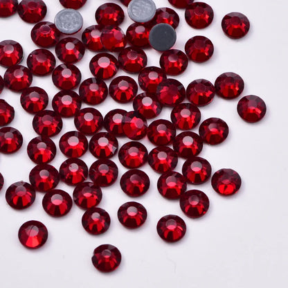 Set de diamantes de imitación de fijación en caliente de 1440 piezas – Piedras de cristal brillante de base plana para decoración de uñas, ropa y manualidades