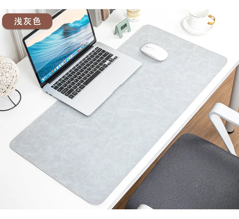 Waterproof PU Leather Desk Mat - Large Non-Slip Mouse Pad & Keyboard Desk Protector for Laptop, Office & Gaming