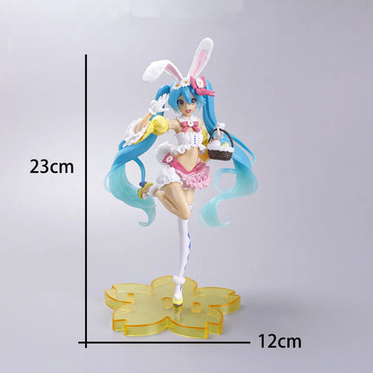 Hatsune Miku Anime Figure – Virtual Singer Manga Statue Figurine Model Toy for Desk Decoration, Cake Topper & Gift