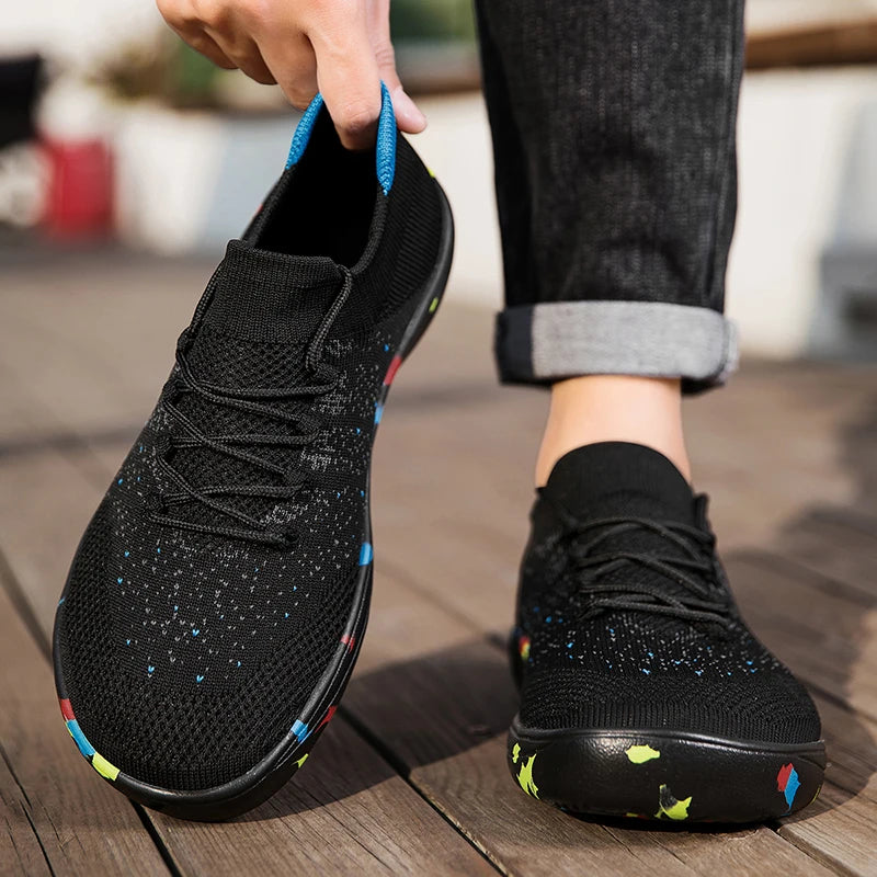 Chaussures de marche larges pour hommes – Baskets décontractées extra larges, chaussures confortables, légères et souples pour pieds larges