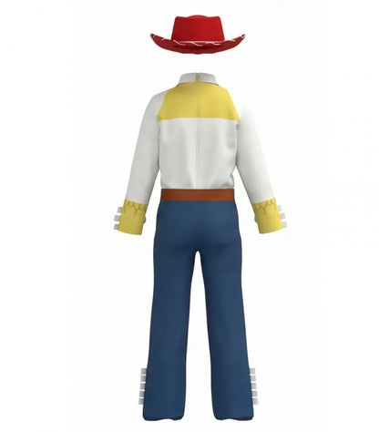 Western Cartoon Cosplay Costume Set – Top, Pants, Hat & Cape