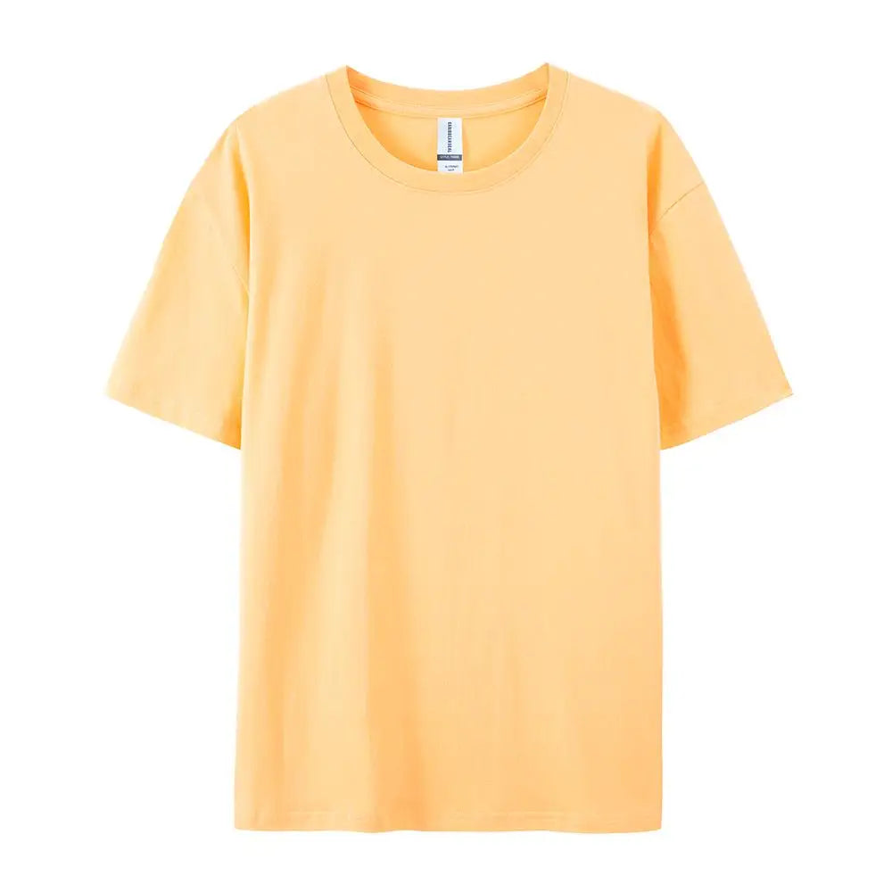 Women’s 100% Cotton Solid T-Shirt Summer Casual Sporty Loose Short Sleeve O-Neck Tee White Black