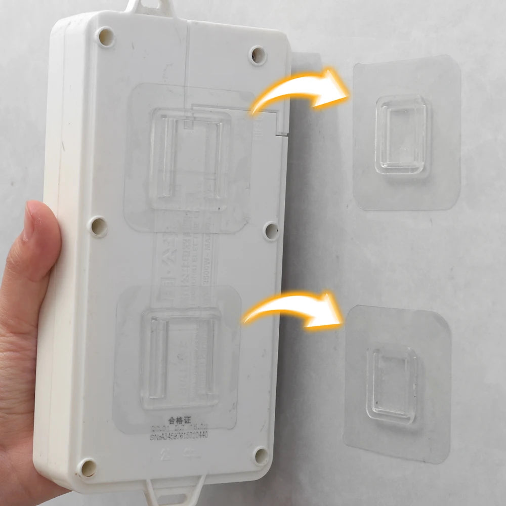 40-Piece Clear Self-Adhesive Wall Hooks – Transparent Traceless Hooks for Kitchen, Bathroom & Home Organization