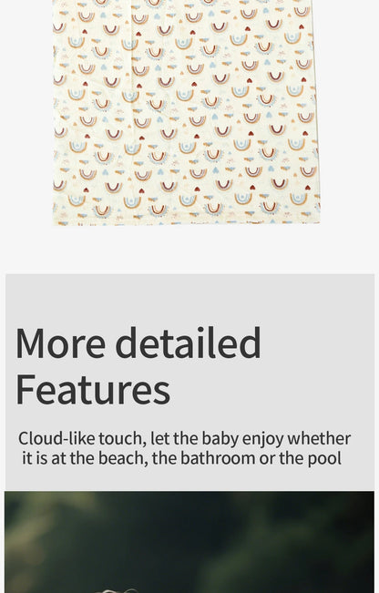 Happyflute Baby Hooded Towel – Ultra Soft Microfiber Quick Dry Bath Towel for Infants, Toddlers & Kids