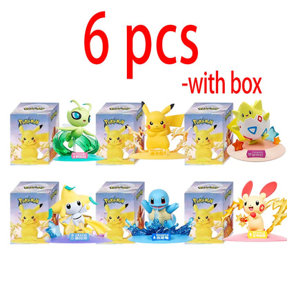 12 Pokémon Action Dolls – Pikachu Blind Box Anime Model Desktop Decorations, Pokémon Toys for Children’s Birthday Gifts