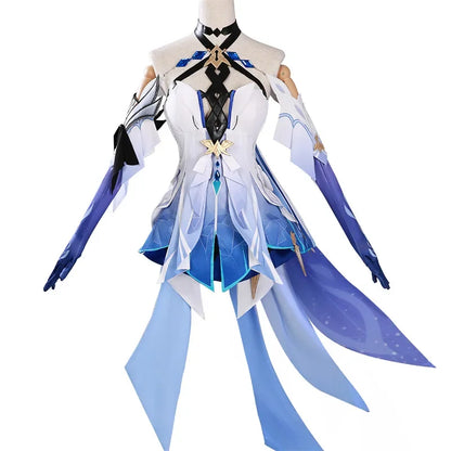 Genshin Impact Skirk Cosplay Costume & Wig – Adult Halloween Party Outfit