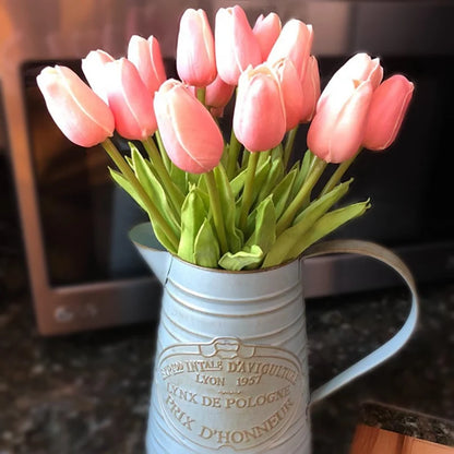 3/5/10/20pcs Real Touch Artificial Tulip Flowers – Realistic Faux Tulip Bouquet for Wedding Decor, Home Decoration, Floral Arrangements & DIY Projects