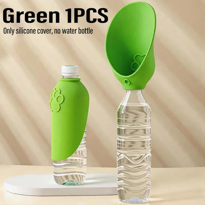Portable Foldable Pet Water Bowl – Universal Dog & Cat Drinking Cup with Interchangeable Bottle, Outdoor Travel Feeding Dispenser