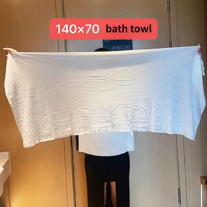 Large Disposable Bath Towel – Thick Compressed 100% Cotton Soft Quick-Dry Travel & Shower Cleansing Towel