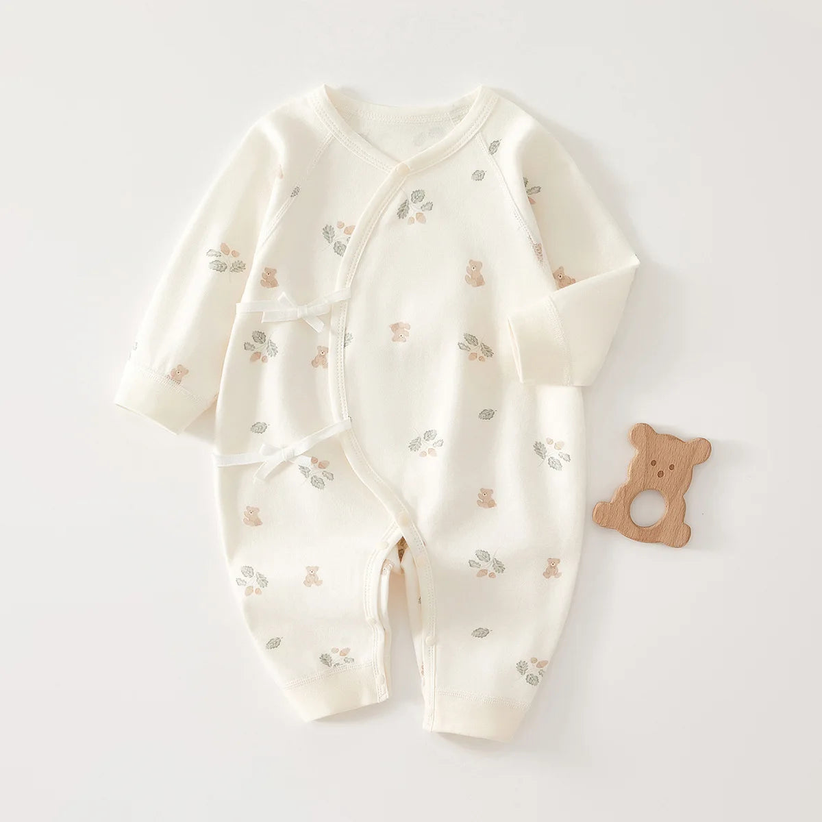AYNIGIELL Mono de bebé recién nacido – Pelele suave de cuatro estaciones para bebés y niñas (0-6 meses)