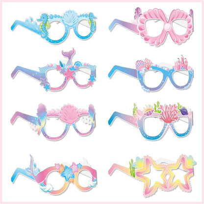 Mermaid Birthday Party Decorations Set – Balloons, Tableware, Tablecloth & Hanging Banner for Kids' Parties, Favors & Supplies Kit