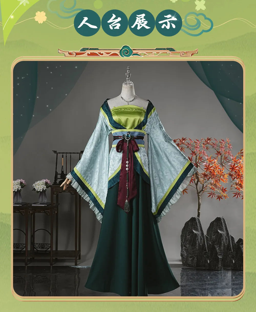 Maomao Cosplay Costume – Green Dress (The Apothecary Diaries Anime Outfit, Halloween/Party Set)