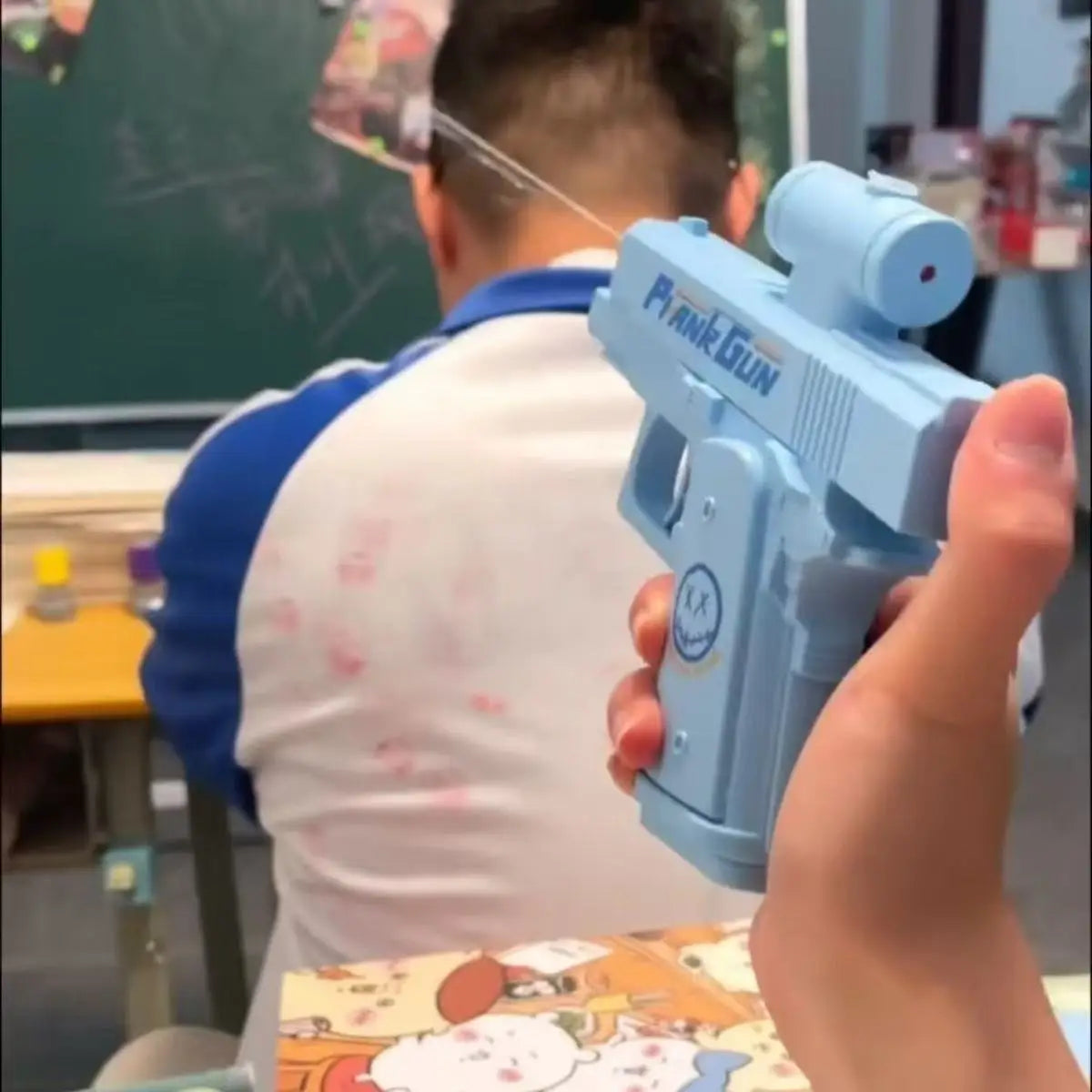 Pistolet à eau double face – Jouet de farce d'été amusant, mini pistolet à eau tactique pour enfants et adultes, batailles aquatiques à la piscine et à la plage