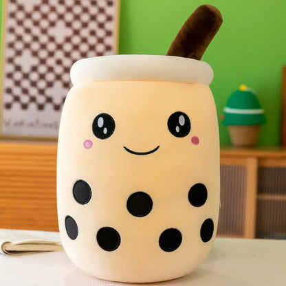 Giant Bubble Tea Plush Pillow – 22–70cm Squishy Milk Tea Boba Stuffed Toy Fruit Drink Bottle Decor Gift