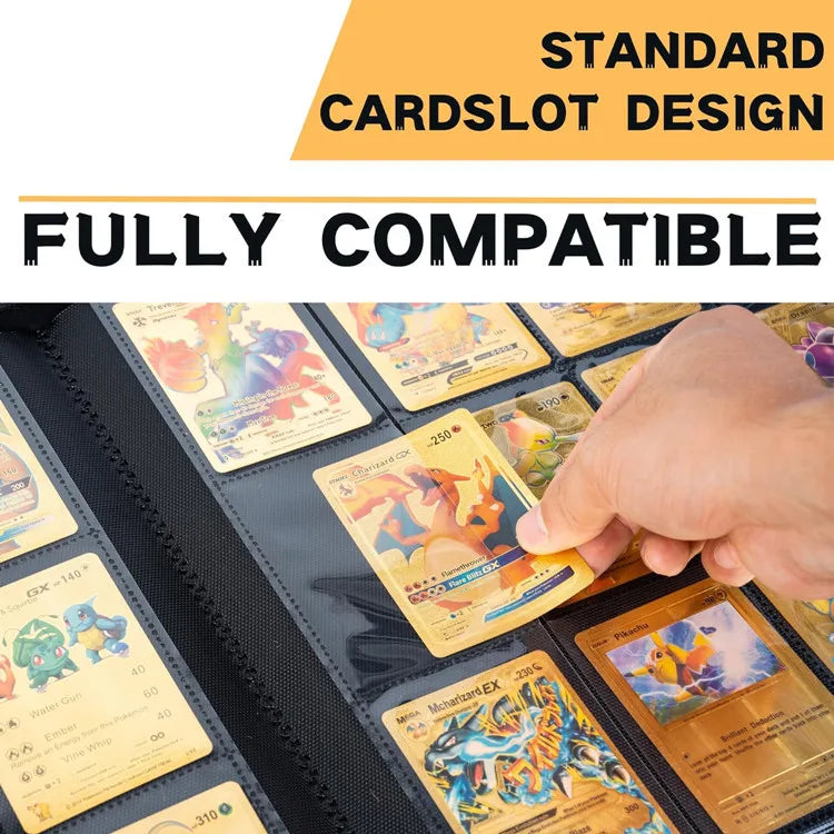 Carpeta de cartas TCG de 1024 bolsillos – Álbum grande con cremallera impermeable para colección de cartas Pokémon, Yu-Gi-Oh y otras cartas coleccionables