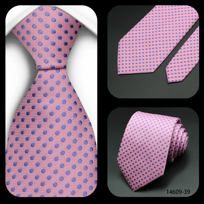 Corbata Floral de Puntos para Hombre – Corbata Casual de Moda Azul Roja Amarilla para Negocios, Bodas y Ocasiones Formales | Accesorio de Regalo