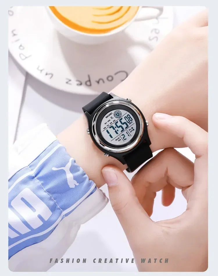 SKMEI 2094 Waterproof Shockproof Digital Sport Watch (Women’s Luxury Countdown Stopwatch)