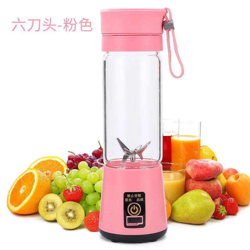 Mini Portable USB Juicer Blender – Electric Fruit Mixer & Multifunction Juice Maker for Smoothies, Milkshakes and Food